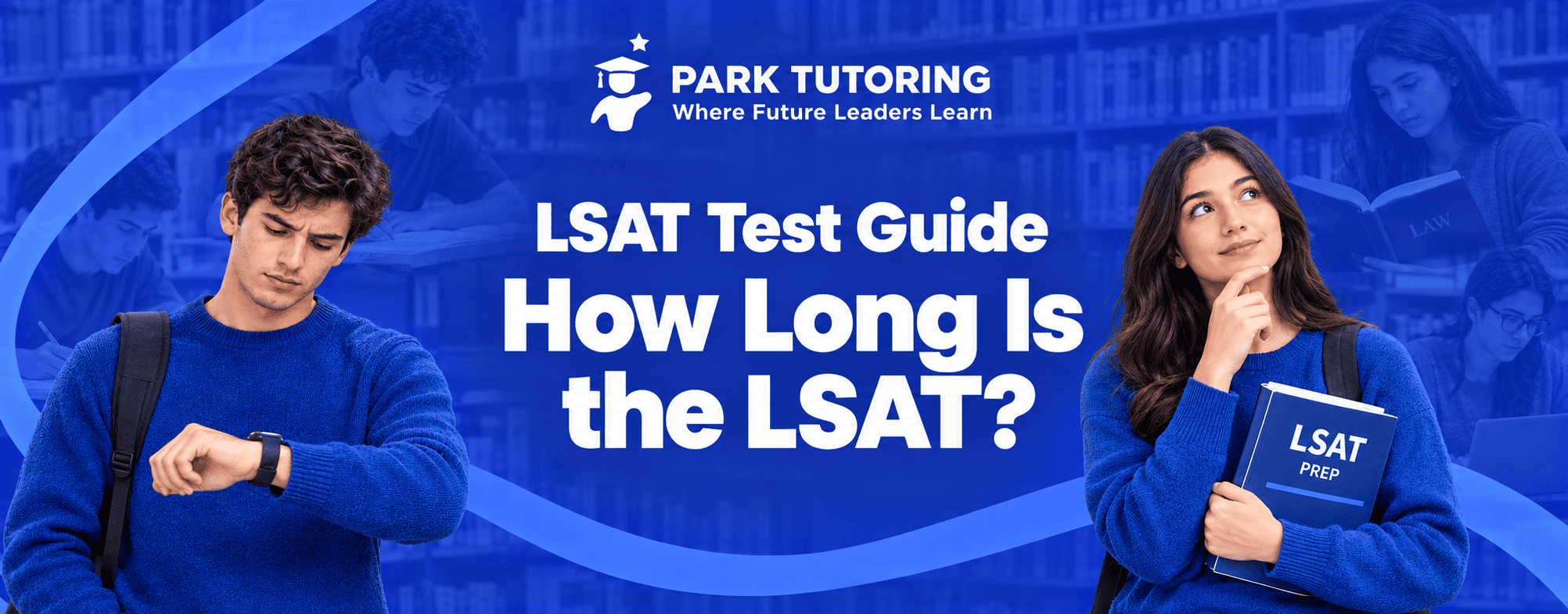 LSAT test-day timeline showing three 35-minute sections, a 10-minute break and an optional unscored section