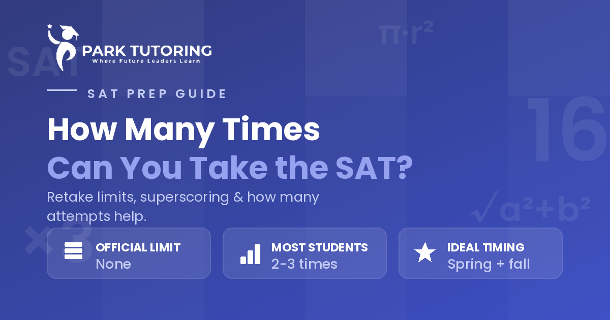 How Many Times Can You Take the SAT